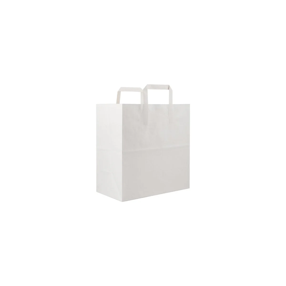 White Flat Handle Paper Bag - Image 11