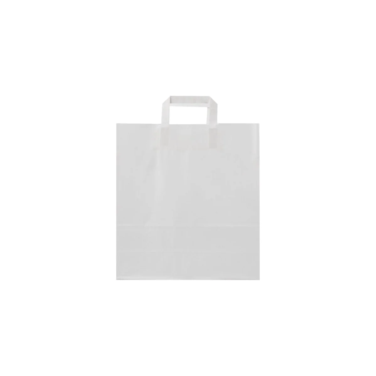 White Flat Handle Paper Bag - Image 13