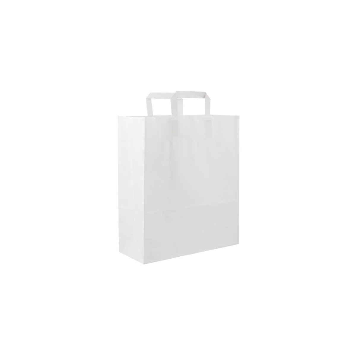 White Flat Handle Paper Bag - Image 14
