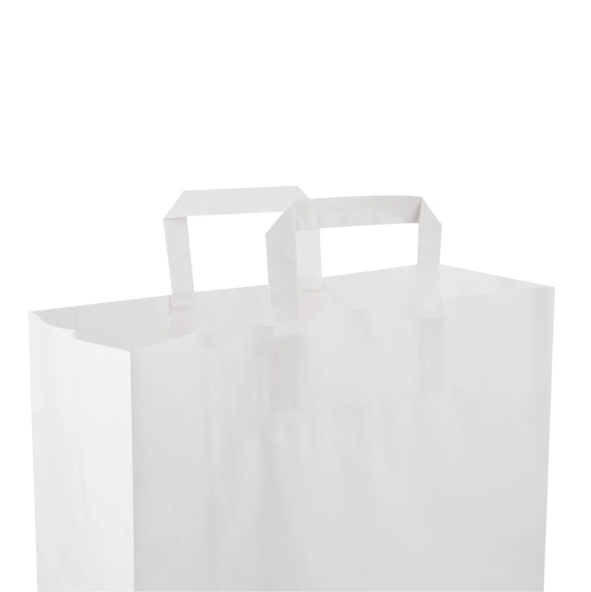 White Flat Handle Paper Bag - Image 16
