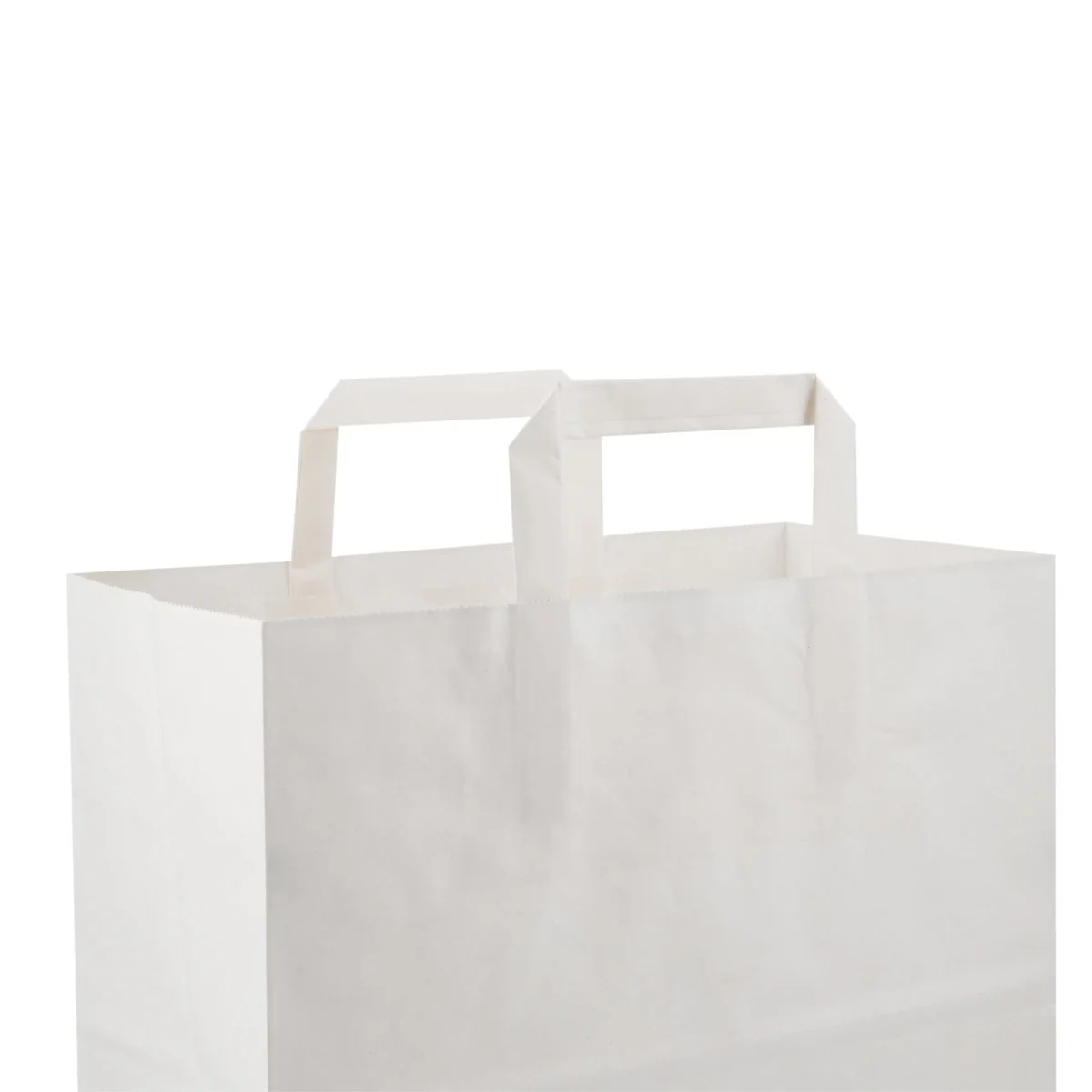 White Flat Handle Paper Bag - Image 20