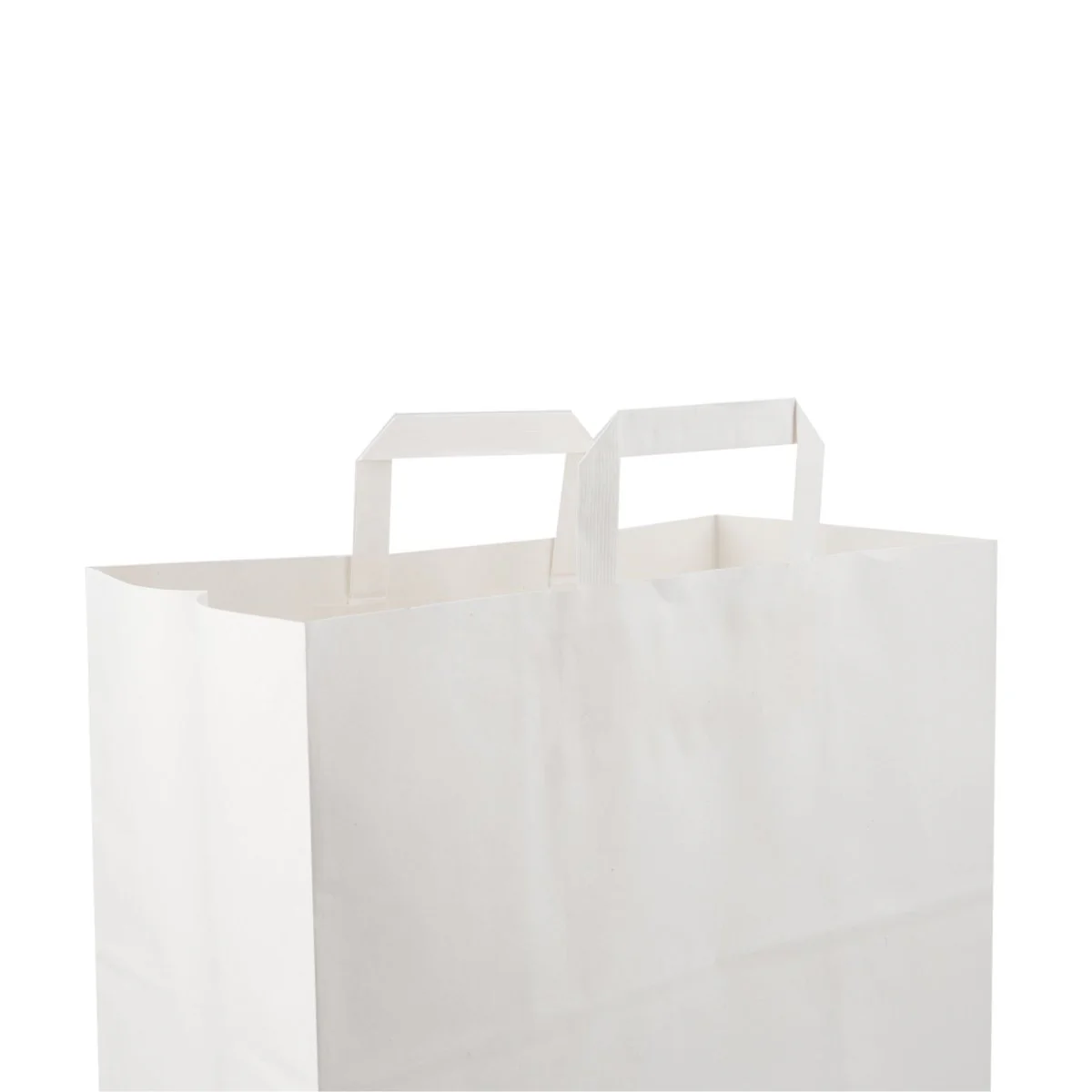 White Flat Handle Paper Bag - Image 21