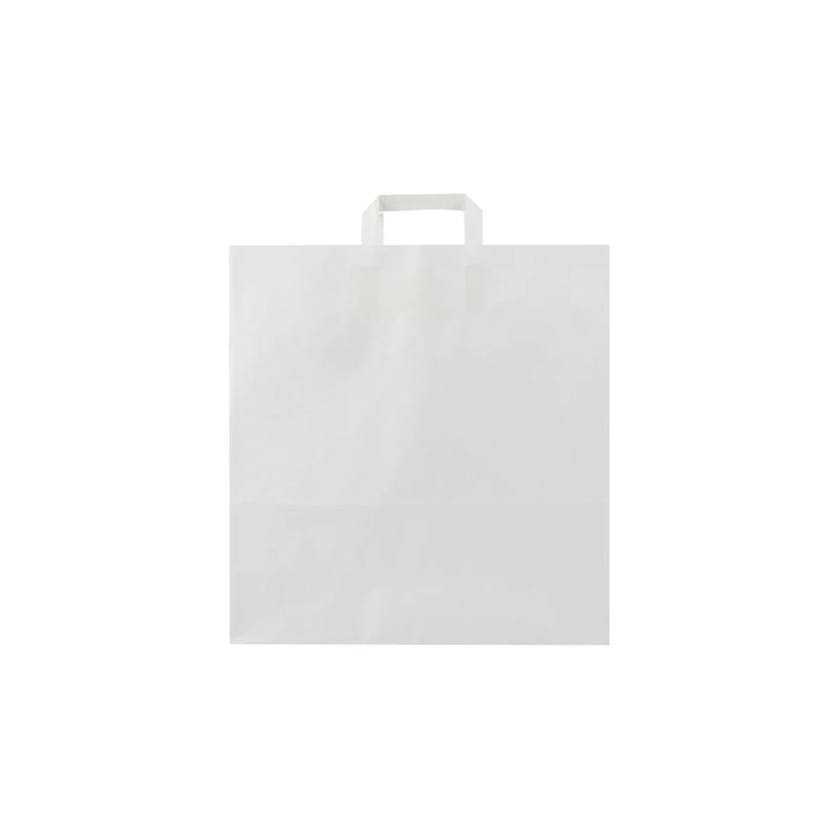 White Flat Handle Paper Bag - Image 22