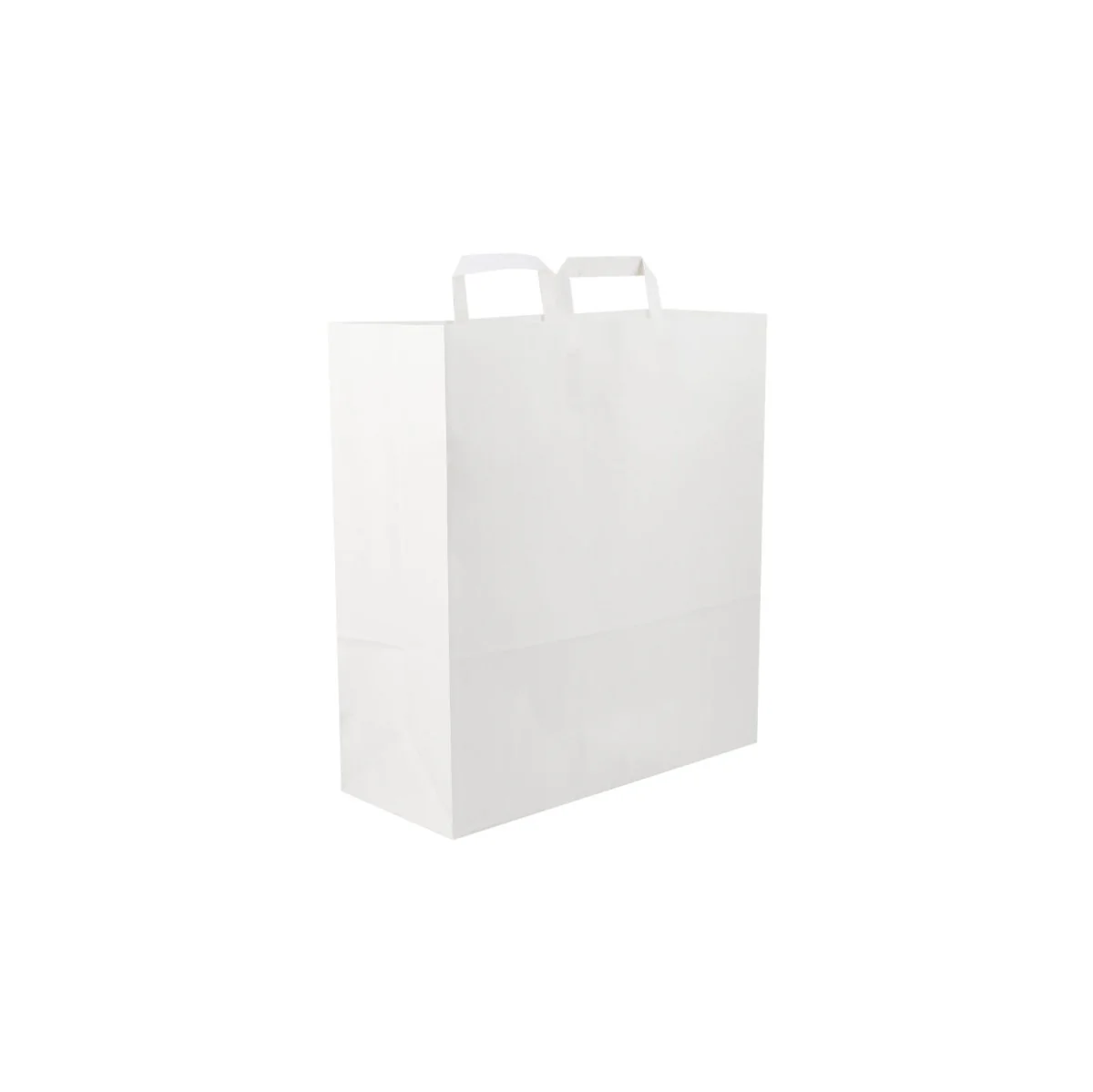 White Flat Handle Paper Bag - Image 23