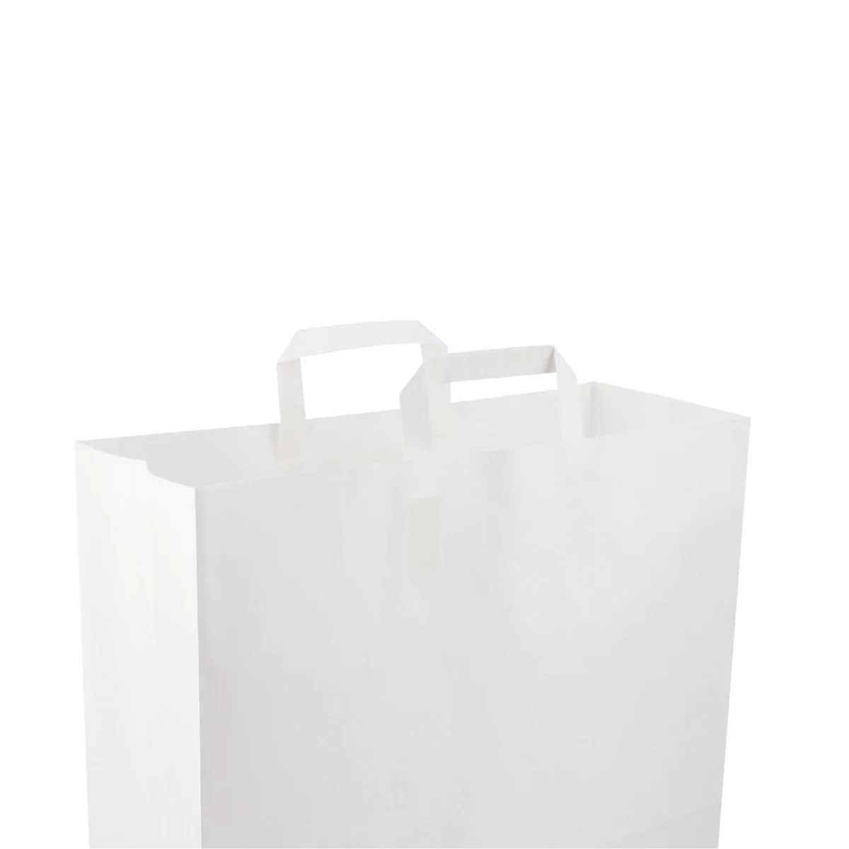 White Flat Handle Paper Bag - Image 25