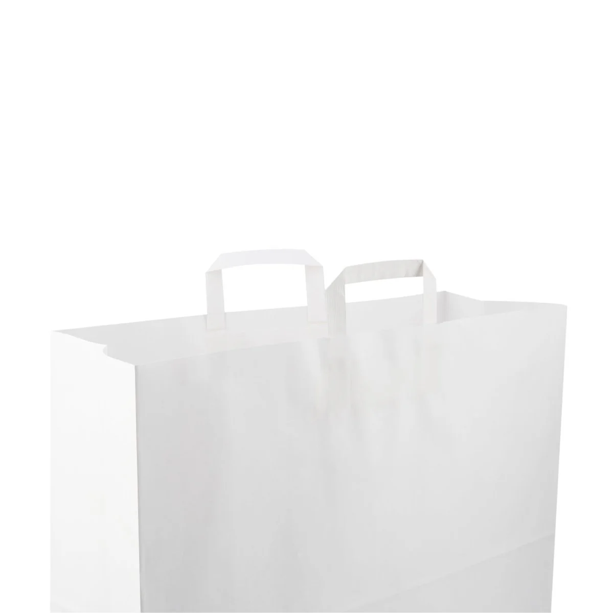 White Flat Handle Paper Bag - Image 29
