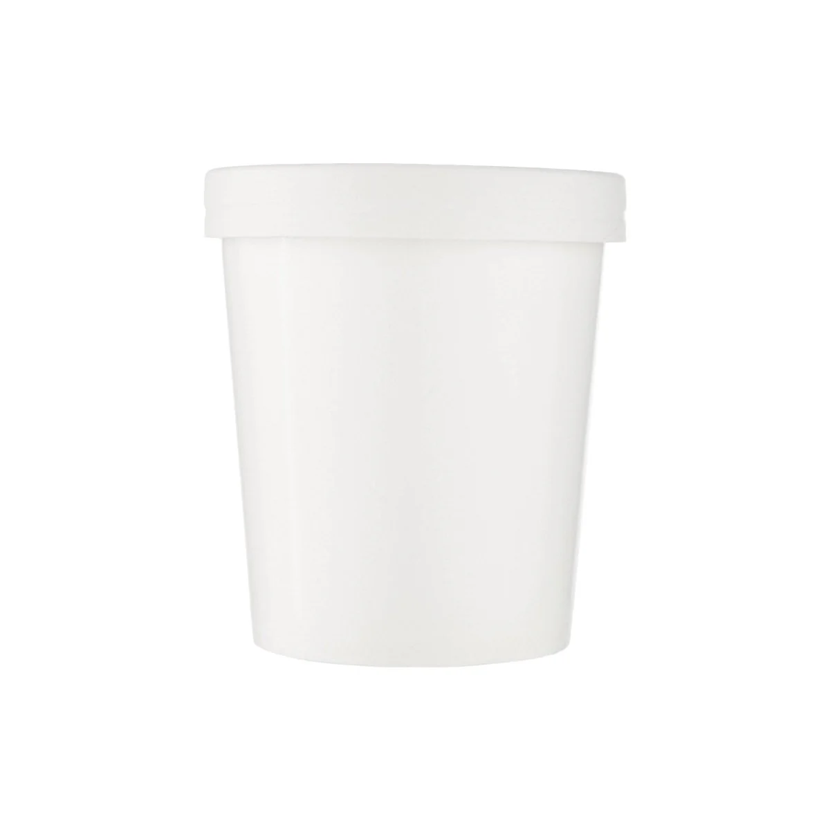 White Paper Noodle Bowl with Paper Lid - Image 13