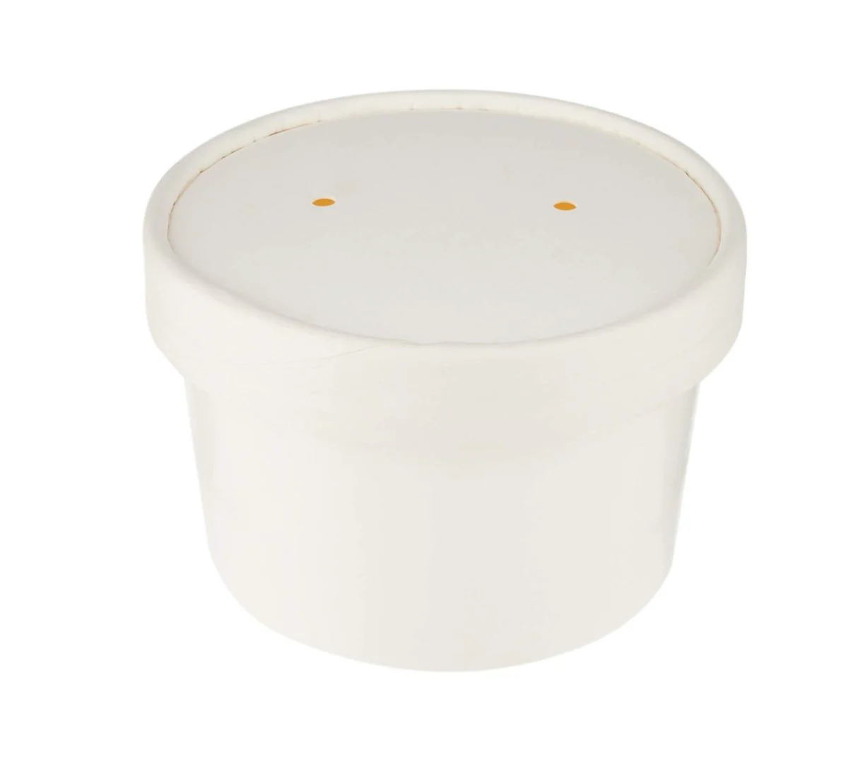 White Paper Noodle Bowl with Paper Lid - Image 3