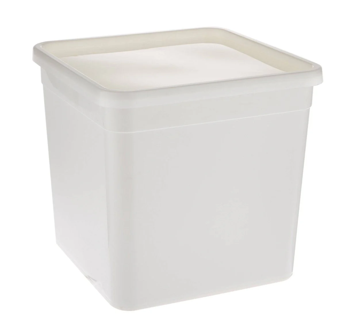 White Plastic 4 Litre Pail 100 Pieces - Image 3