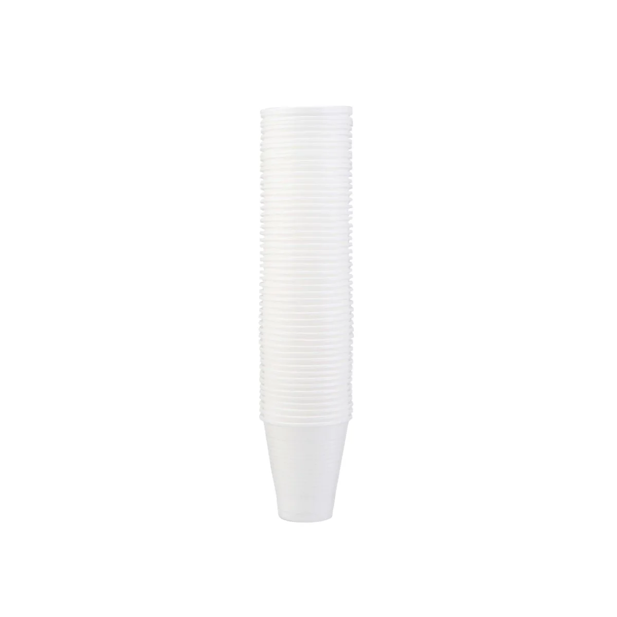 White Plastic Drinking Cup - Image 3