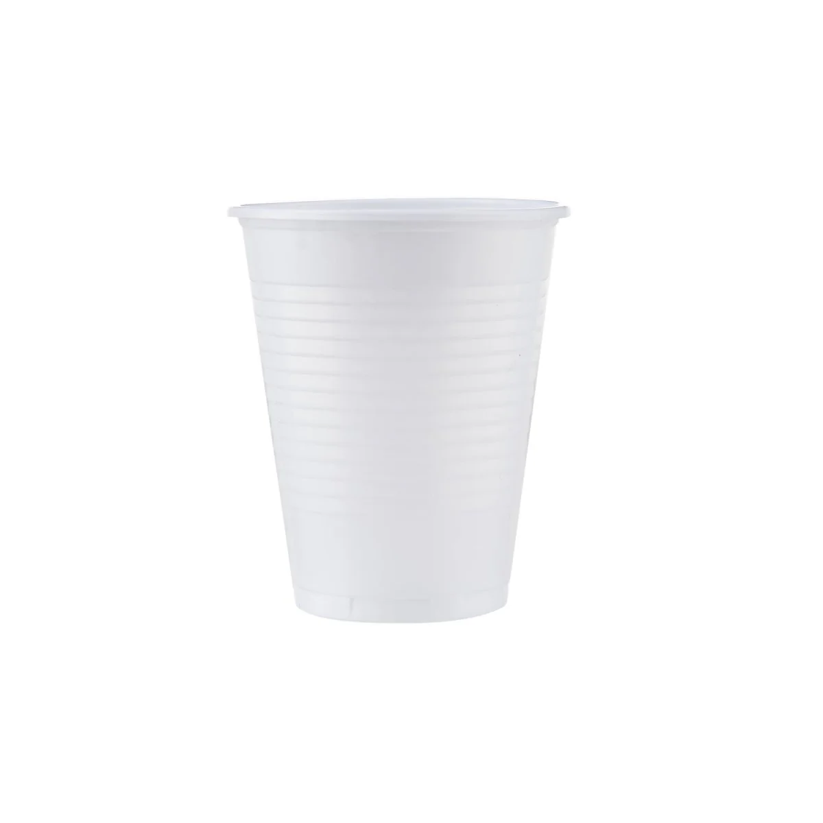 White Plastic Drinking Cup - Image 5