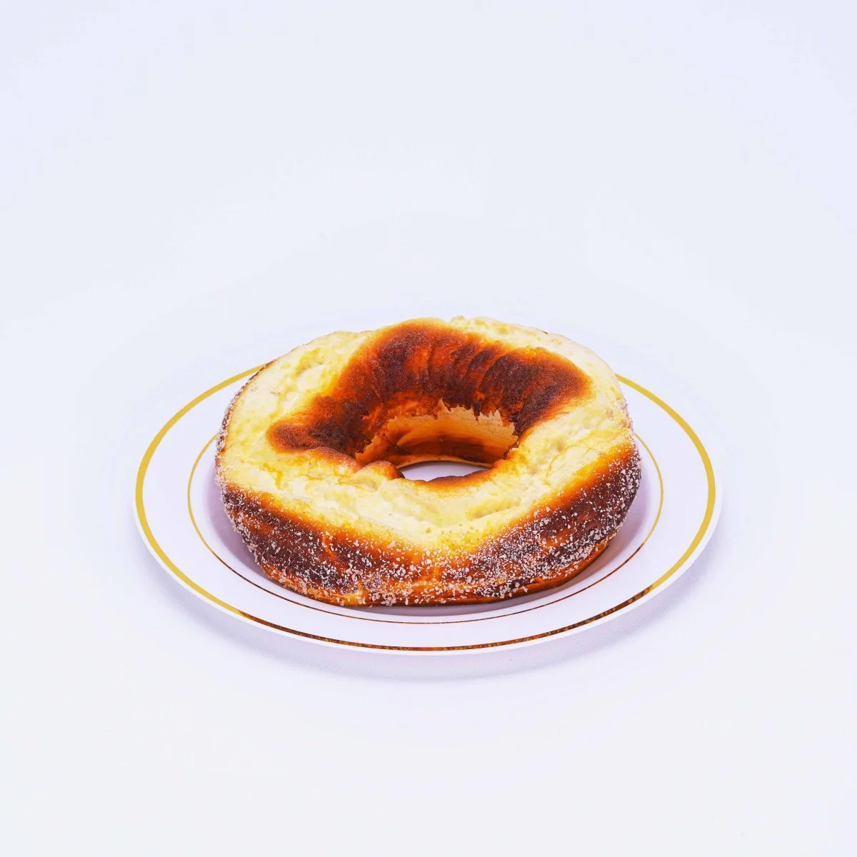 White Round Plate With Gold Rim 10 Pieces - Image 4