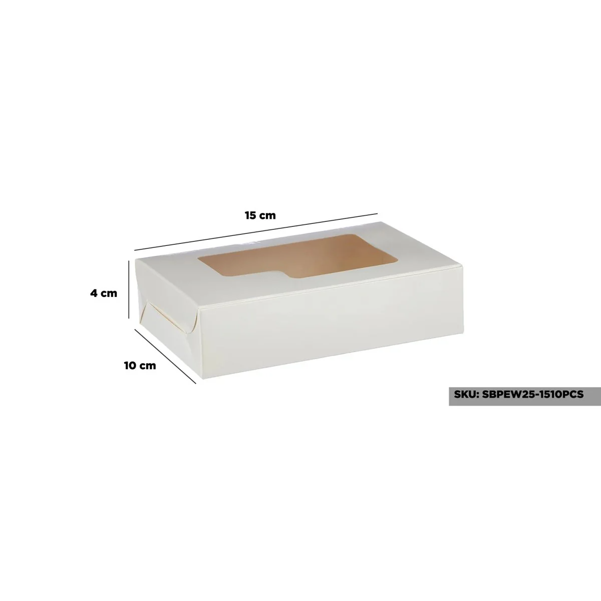White Sweet Box with Window - Image 2