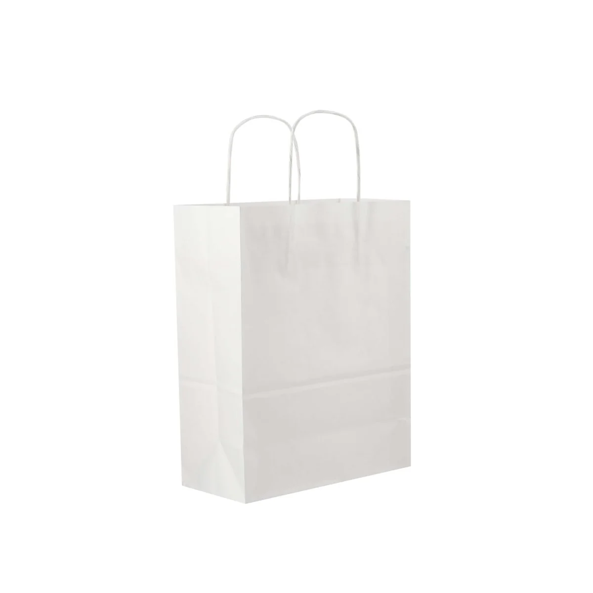 White Twisted Handle Paper Bag - Image 2