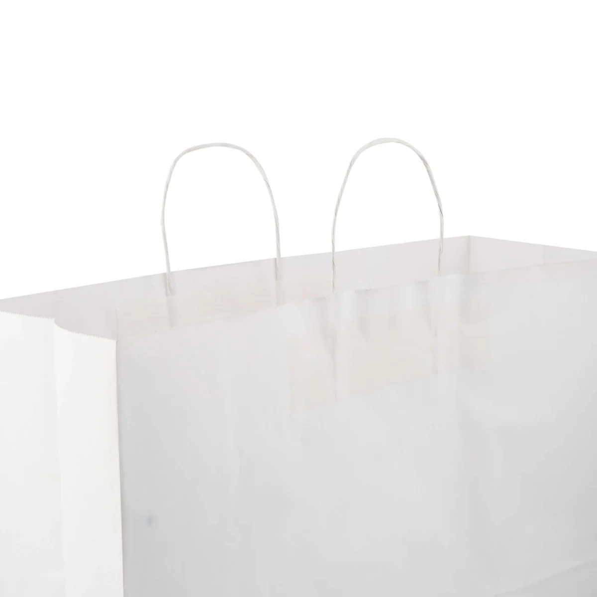 White Twisted Handle Paper Bag - Image 32