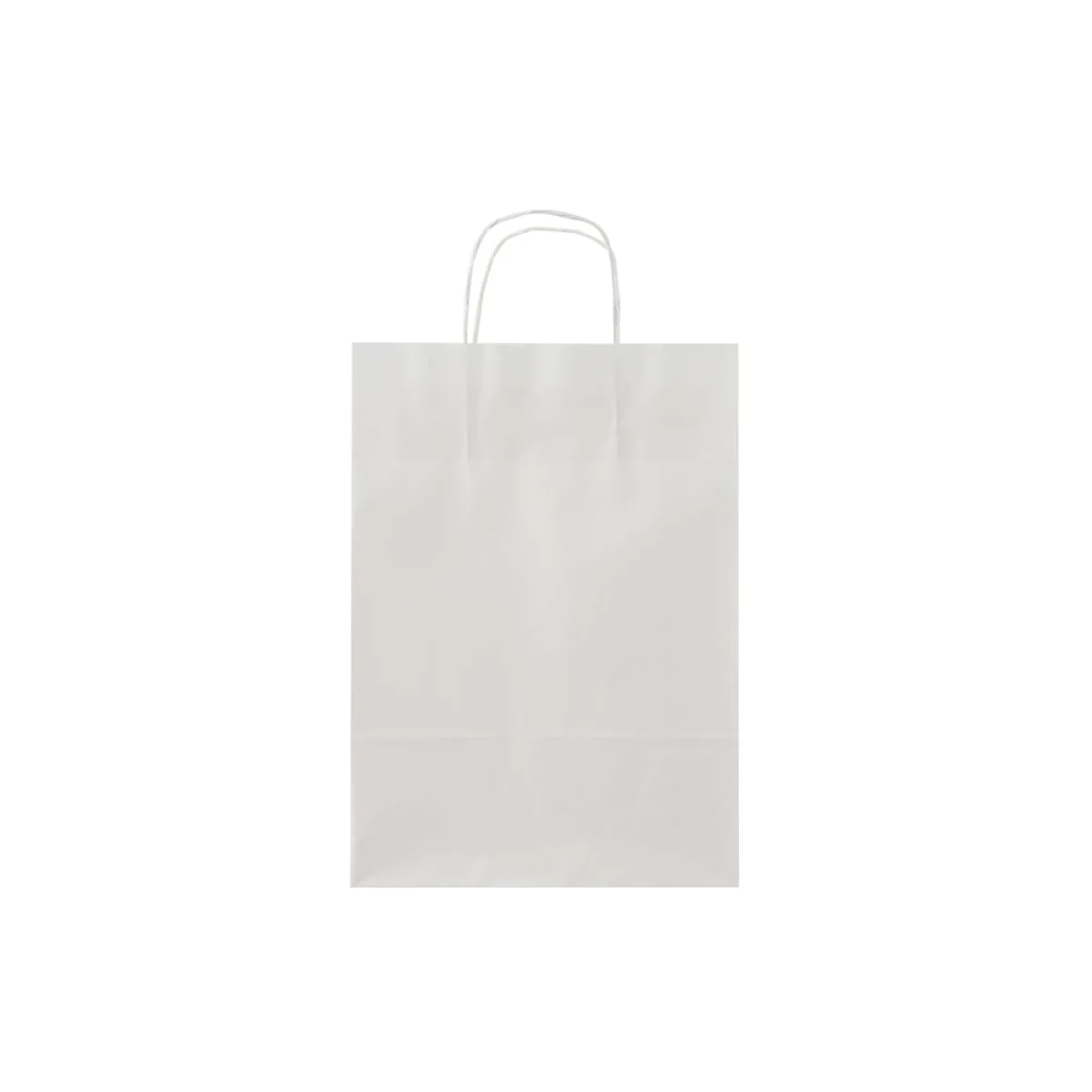 White Twisted Handle Paper Bag - Image 5