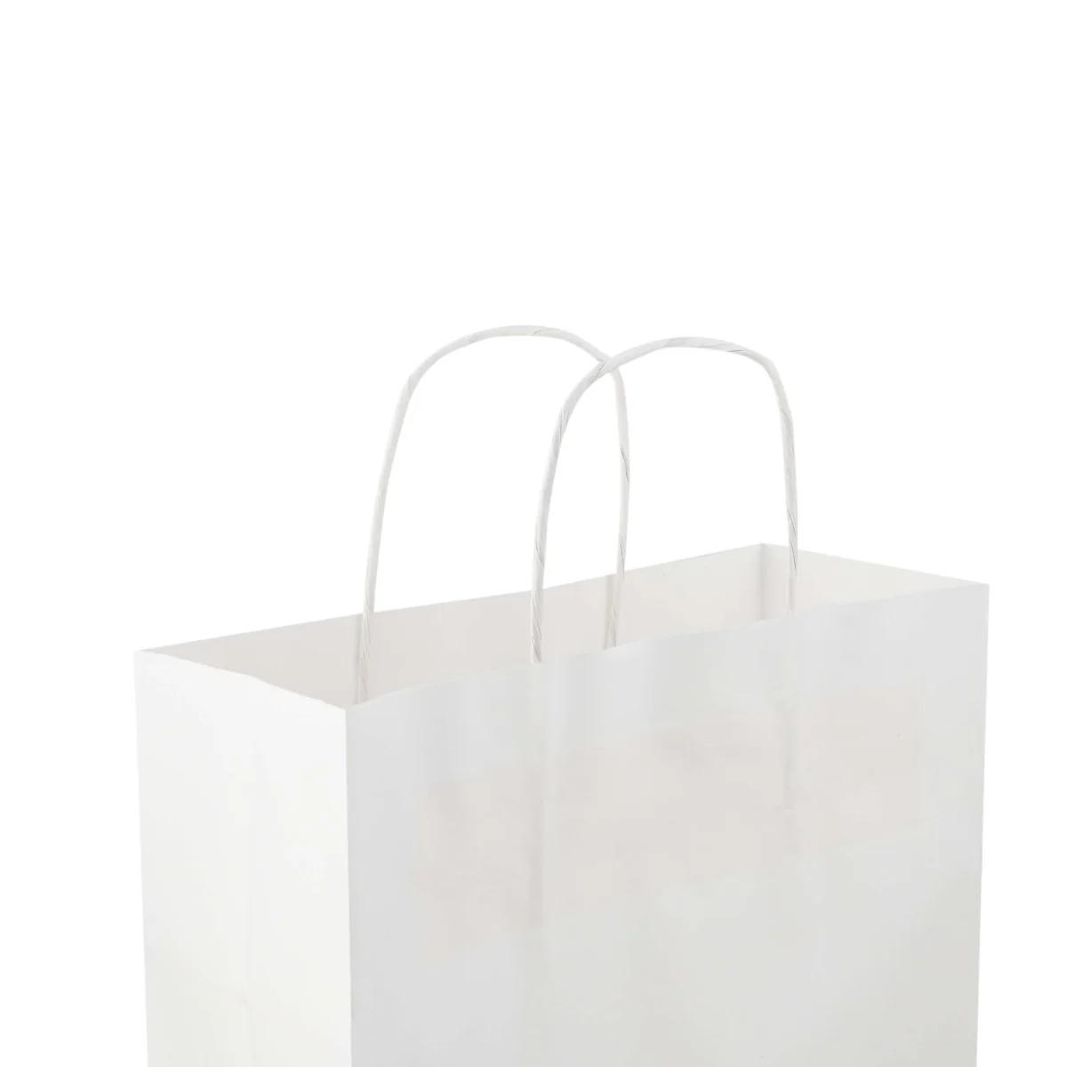 White Twisted Handle Paper Bag - Image 8